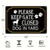 5pcs - Please Keep Gate Closed- Vintage Metal Signs(16*12Inch)