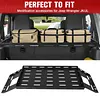 [US Local Warehouse] For 07-25 JK/JL Wrangler Molle Panel Rear Trunk Cargo Rack Interior Storage Basket Auto Luggage Frame Trunk Organizer Car Accessories