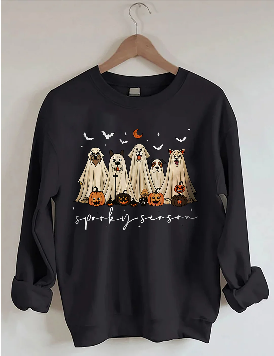 Retro Ghost Dog Sweatshirt