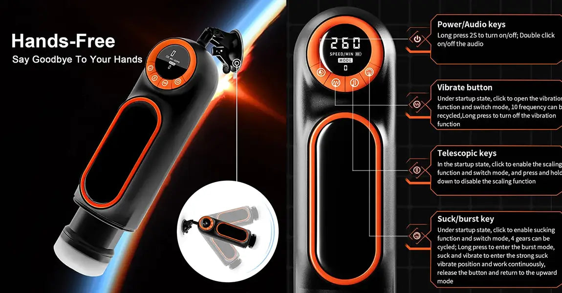 XT1 waterproof automatic male masturbator details