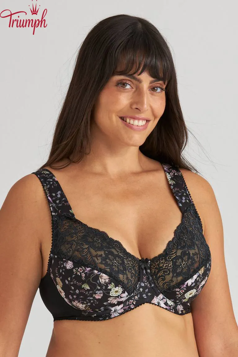 Triumph - Soutien com arma&ccedil;&atilde;o e renda floral (4 unidades)