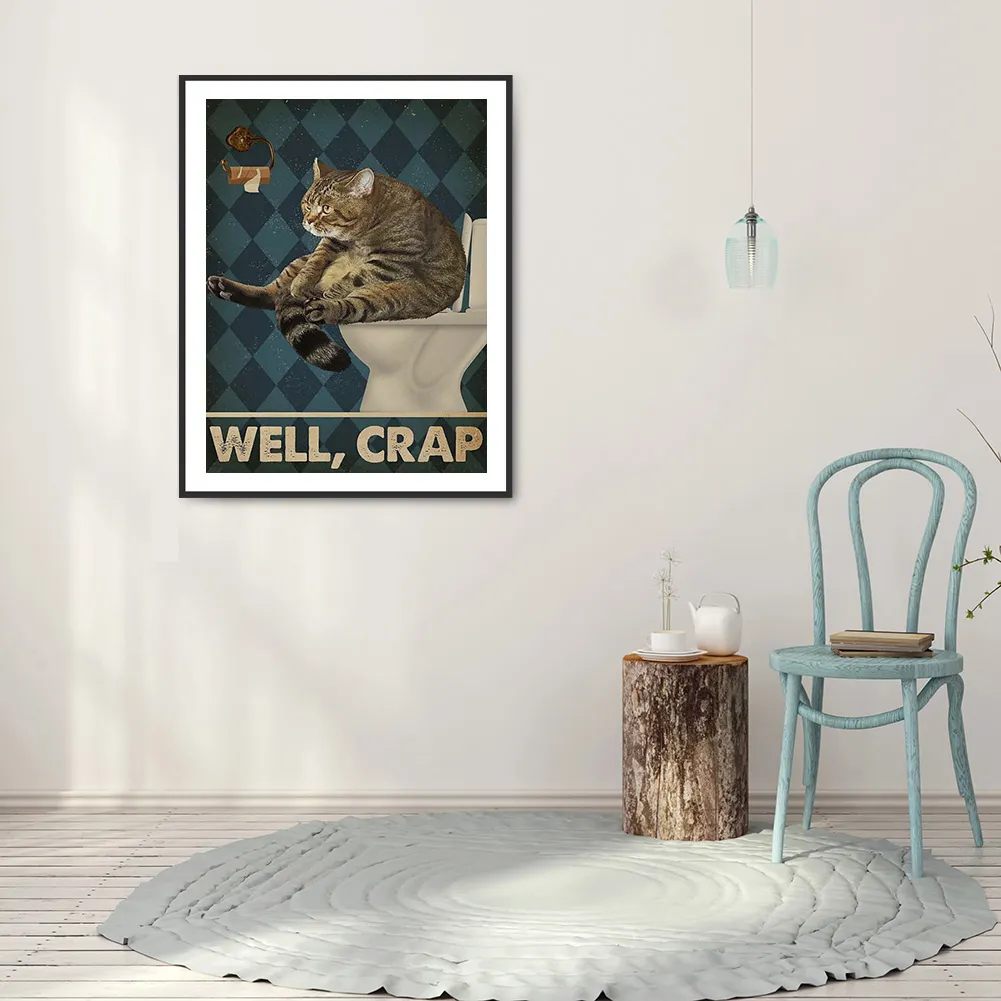 Diamond Painting - Full Round Drill - Black Cat(30*40cm)