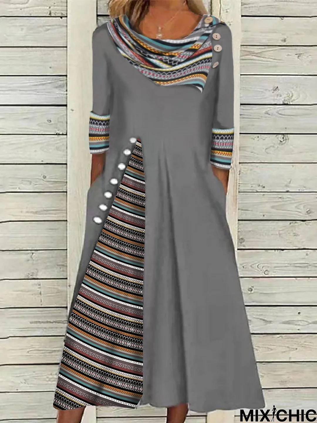 Jersey Casual Buckle Dress