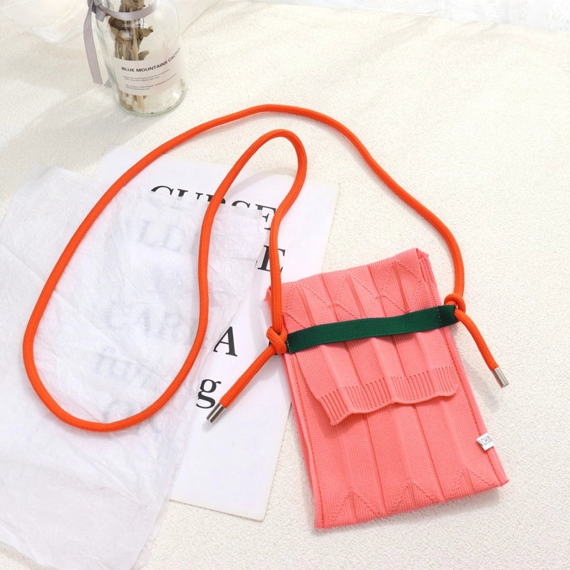 Women’s Small Polyester Solid Color Streetwear Square Flip Cover Shoulder Bag