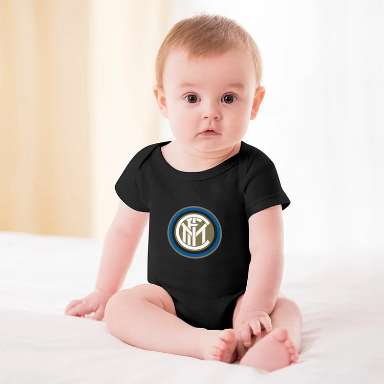 Inter Mailand Baby Bodysuit Strampler Schlafanzug Mit Kurzen Ärmeln