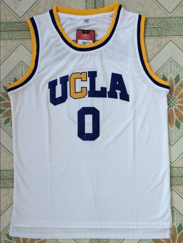 NCAA UCLA No. 0 Spruit White Jersey mysite