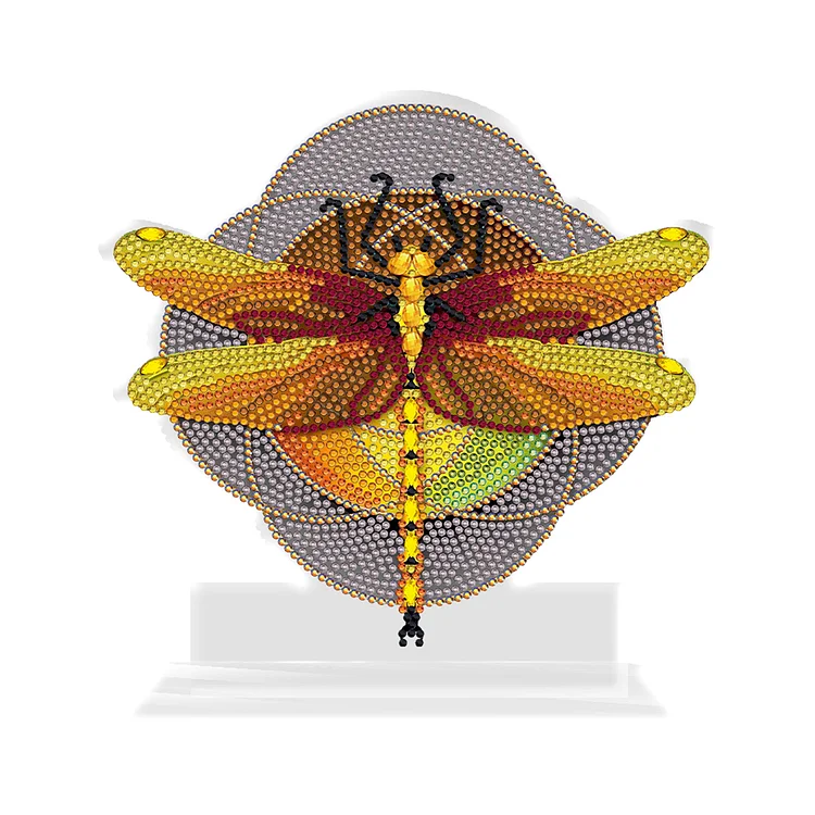 DIY Diamond Mosaic Ornaments Craft Dragonfly 5D Home Decoration Acrylic Ornament gbfke