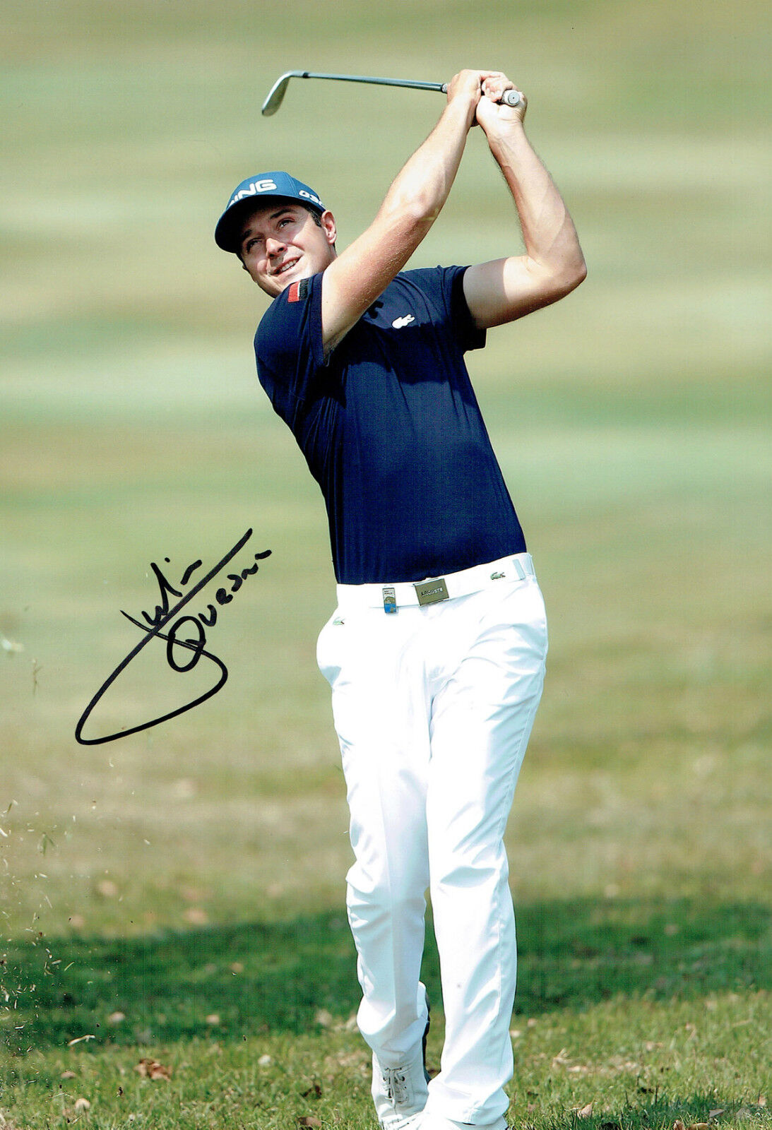 Julien QUESNE SIGNED Autograph European Tour Golf 12x8 Photo Poster painting AFTAL COA