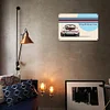 Voiture Porsche - Panneaux en étain métallique(20*30cm/30*40cm) - Garage