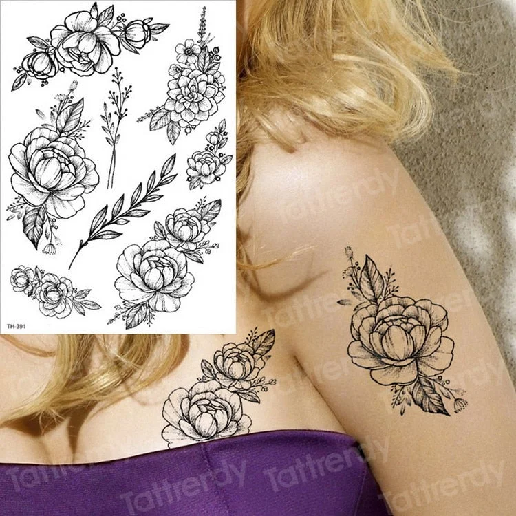 sketches tattoo designs sexy tattoo back black mehndi stickers horse rose tattoo waterproof temporary tattoos for women body art