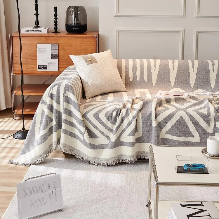 Inadays Sofa Cover Couch Cover Slipcovers Furniture Protector for Chair Loveseat Futon Sectional L Shape Sofa Boho Chenille