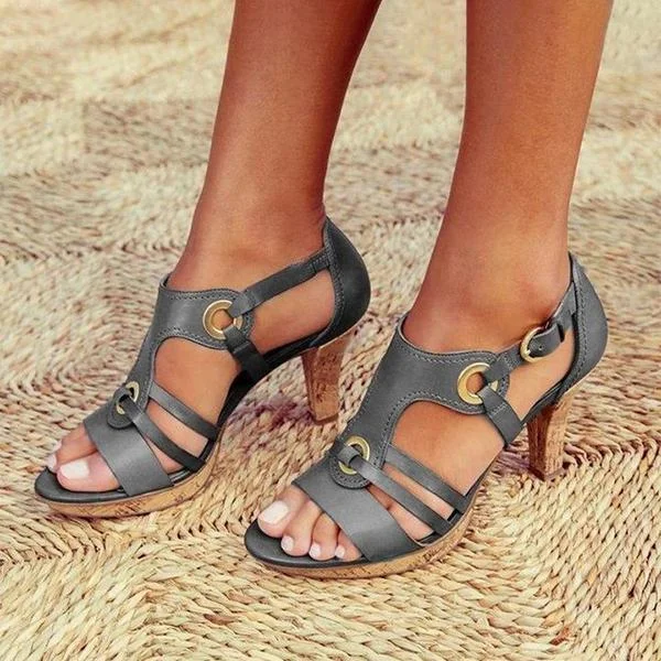 New Elegant Pumps Vintage Women Sandals