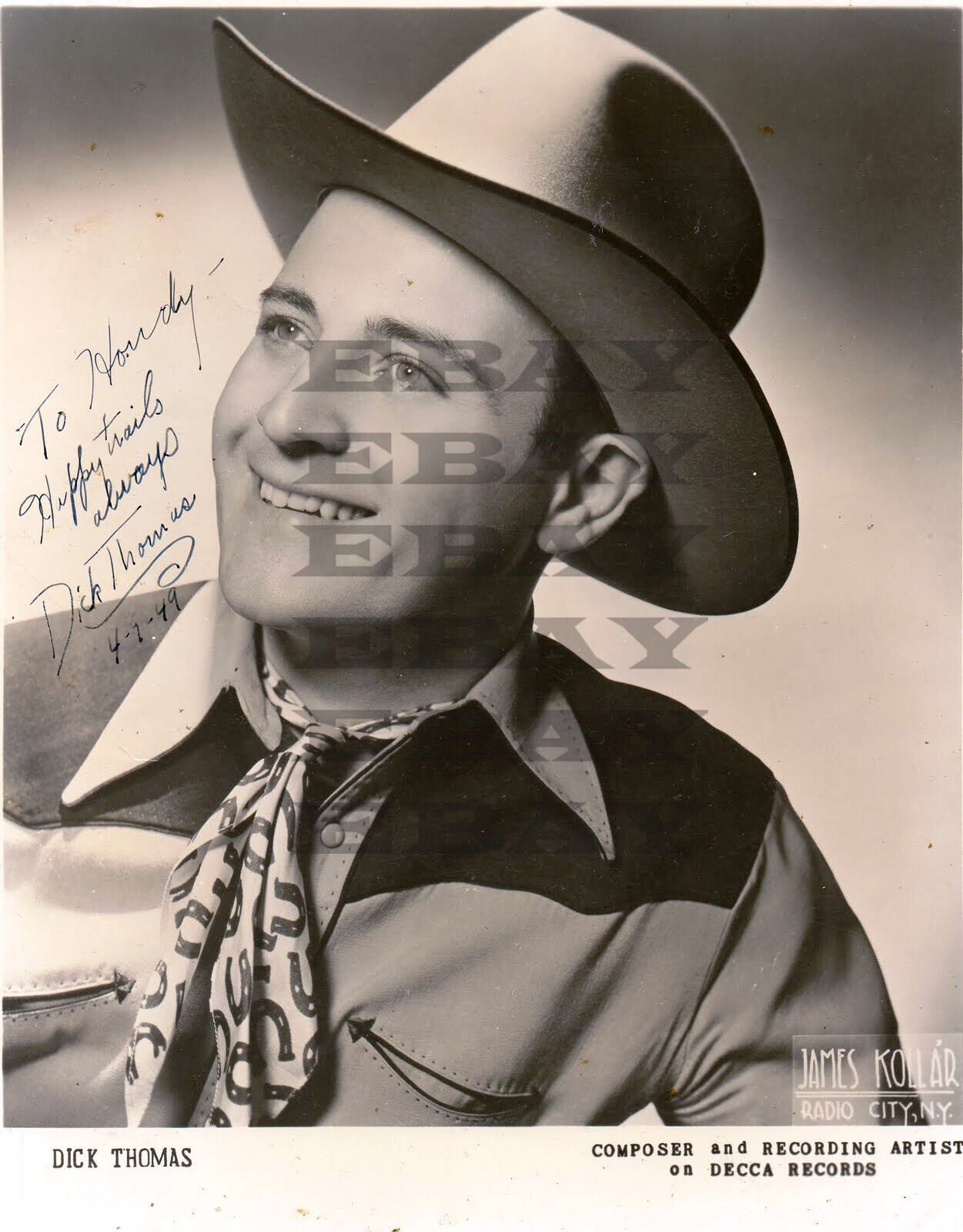 Dick Thomas Autographed Signed 8x10 Photo Poster painting Reprint