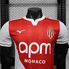 Joyfball 2025 Player Version Monaco Home Football Jersey（The player version jersey is a bit tight, please pay attention to the size selection）
