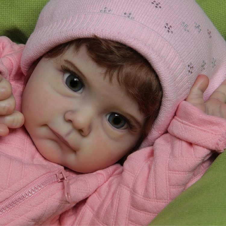 [Kids Toy Doll Gift Set] 17" Realistic Reborn Baby Sweet Girl Doll Sienna Minibabydolls® Minibabydolls®