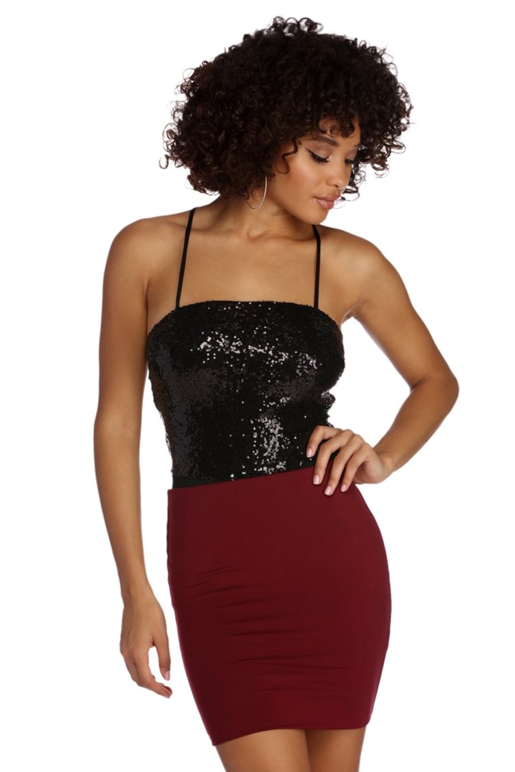 Reign & Shine Sequin Bodysuit