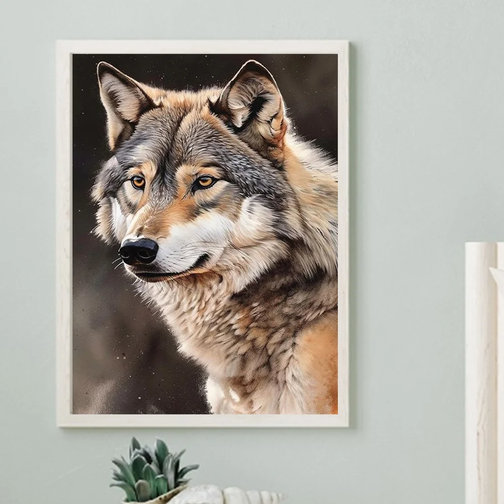 Diamond Painting - Full Round Drill - Wolf(Canvas|30*40cm)