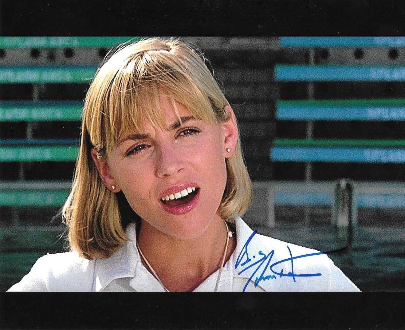 * BESS ARMSTRONG * signed 8x10 Photo Poster painting * JAWS 3-D * COA * 6