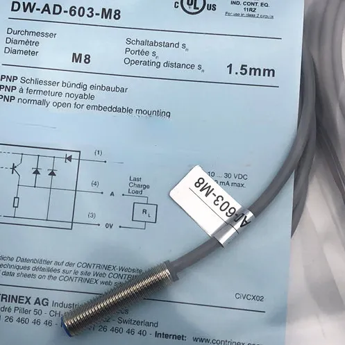 Inductive Proximity Switch DW-AD-604-M8 Cylindrical Thread PNP Normally ...