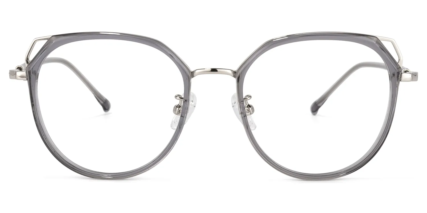 Ofelia Grau Geometrisch Brille Grau
