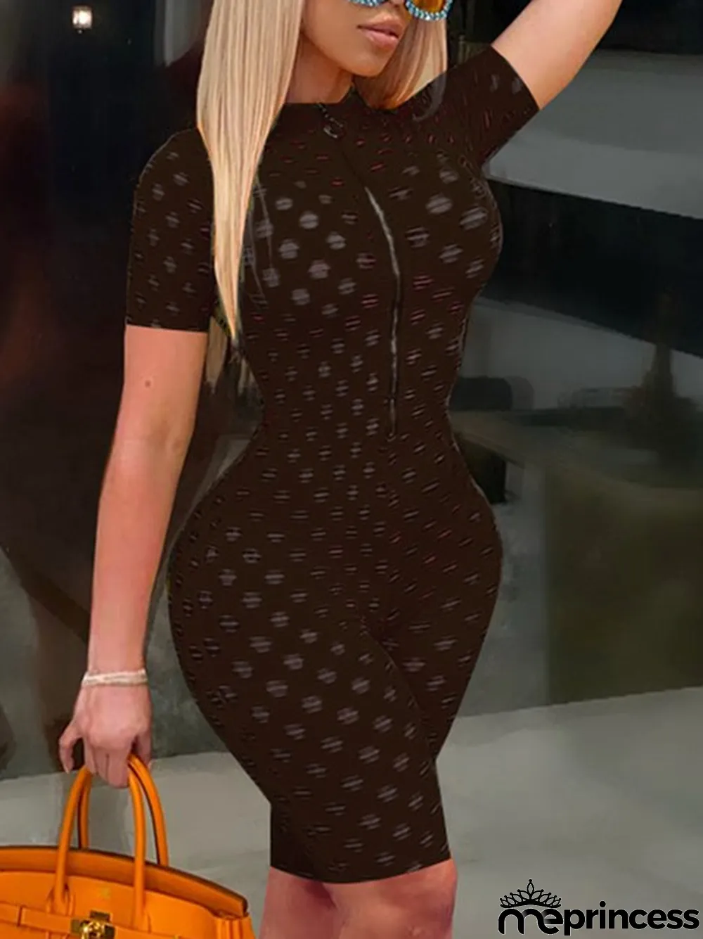 Summer Sexy Hollow Out Solid Bodycon Rompers