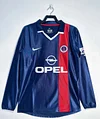 2001/2002 Retro Long Sleeve Psg Paris Saint-Germain Home Football Shirt1:1 Thai Quality