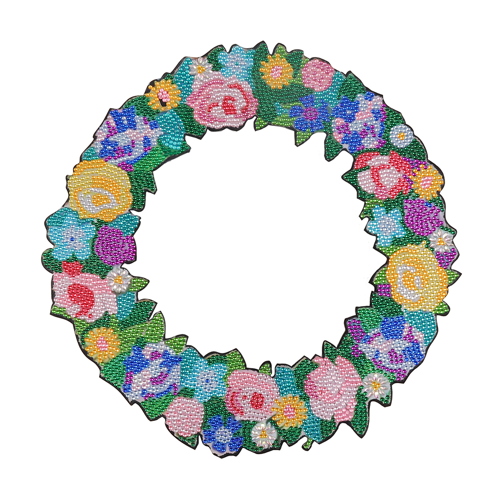 

Flower Wreath - 5D DIY Craft Decoration - 30*30CM, 501 Original