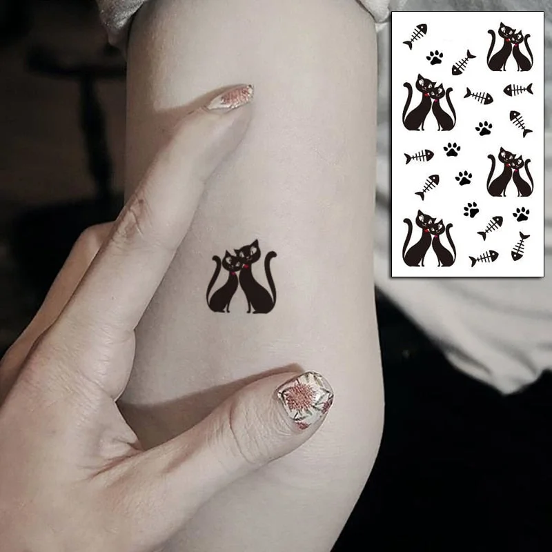 Holding Hands In Love Stickers Hand Heart Tattoo Body Art Makeup Waterproof Temporary Women and Men Fake Tatoo