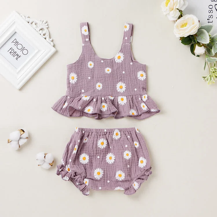 Baby Toddler Daisy Camisole and Shorts Set