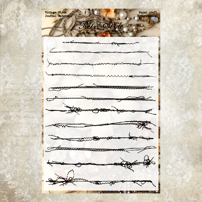 Journalsay Vintage Plant Stamp Landscaping Transparent Silicone Stamp 