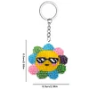 Bead Embroidery - Sunflower Beaded Counted Cross Stitch Keyring