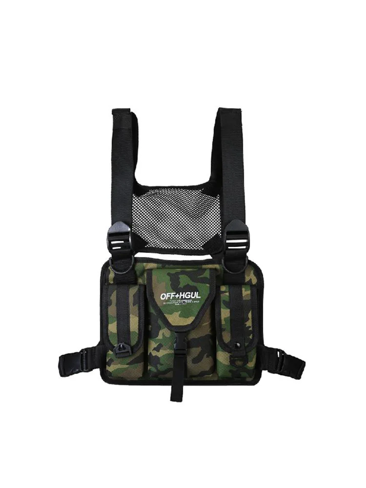 Multi-Function Waist Bag Unisex Vest Hip-Hop Shoulder Pack (Camouflage)