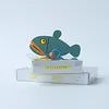 Wooden Fish Automata Keychain Organizer