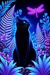 Luxury AB Velvet Diamond Painting Kit - Cat