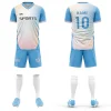 QZJC Custom-made Quick-Drying Men's & Women's Soccer Wear Short-Sleeved Training & Match Team Uniforms