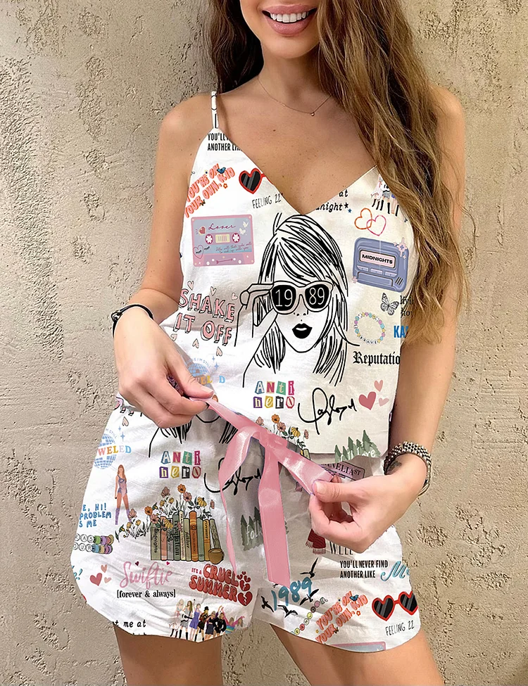 TS The Eras Tour Camisole Satin Pajama Set