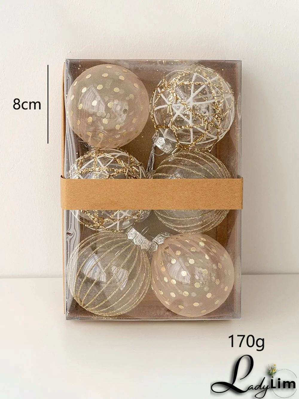 Christmas Painted Balls Christmas Tree Decoration Set