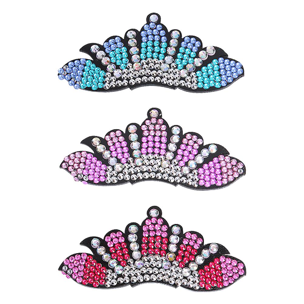 

3pcs Crown Shape Hairpin-DIY Creative Diamond Fashion Accessories, 501 Original
