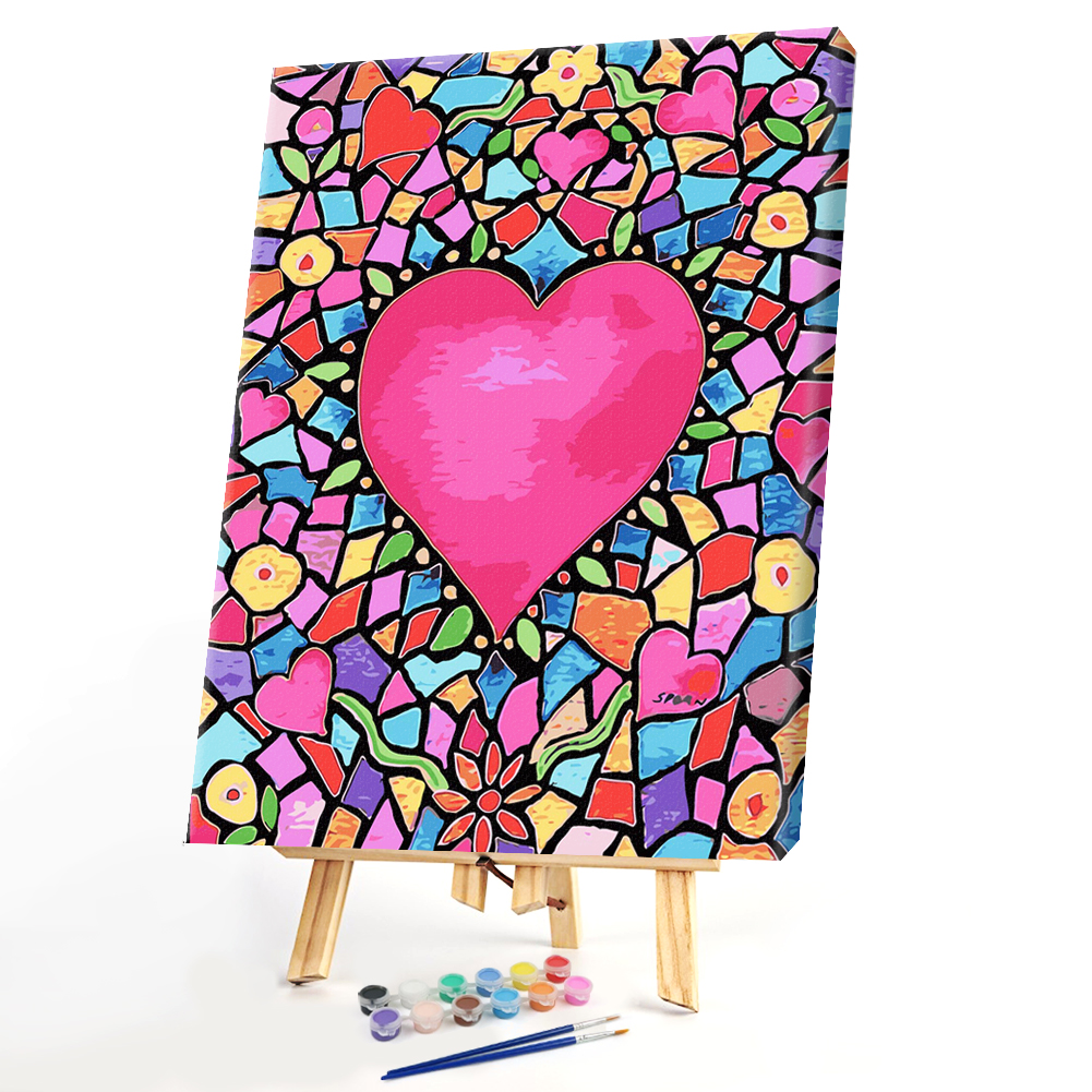 

40*50CM - Paint By Numbers - Heart, 501 Original