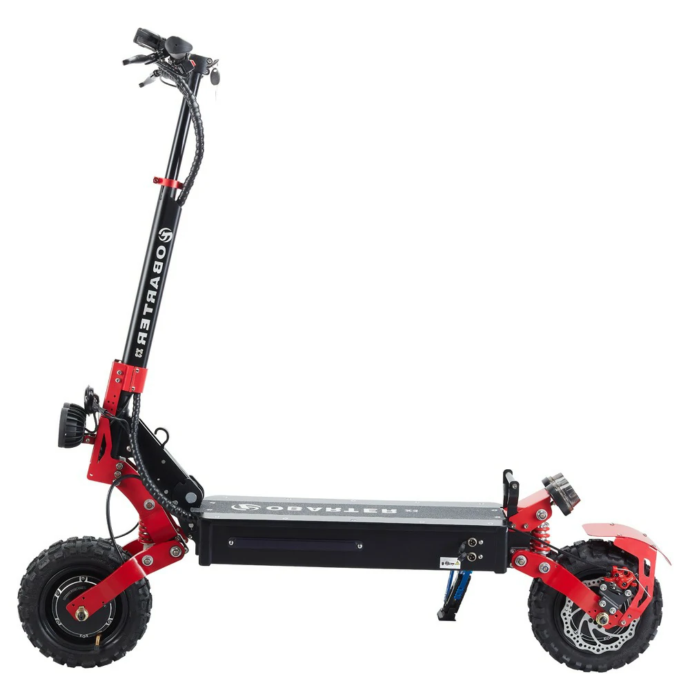 OBARTER X3 Folding Electric Sport Scooter 11" Off-road tyre 1200W x2 Brushless Motor 48V 20Ah Battery BMS 3 Speed Modes Dual Oil Disc Brake Max Speed 65KM/h LED Display 40-50KM Long Range
