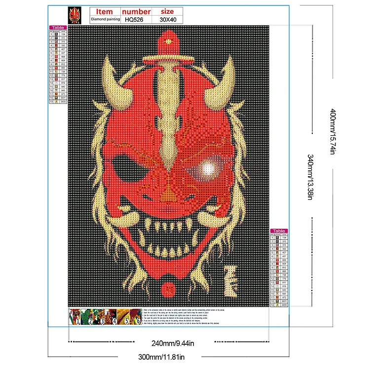 Horror Figure Ghost Diamond Embroidery 5D DIY Diamond Painting Kit Full  Round Drill Mosaic Cross Stitch