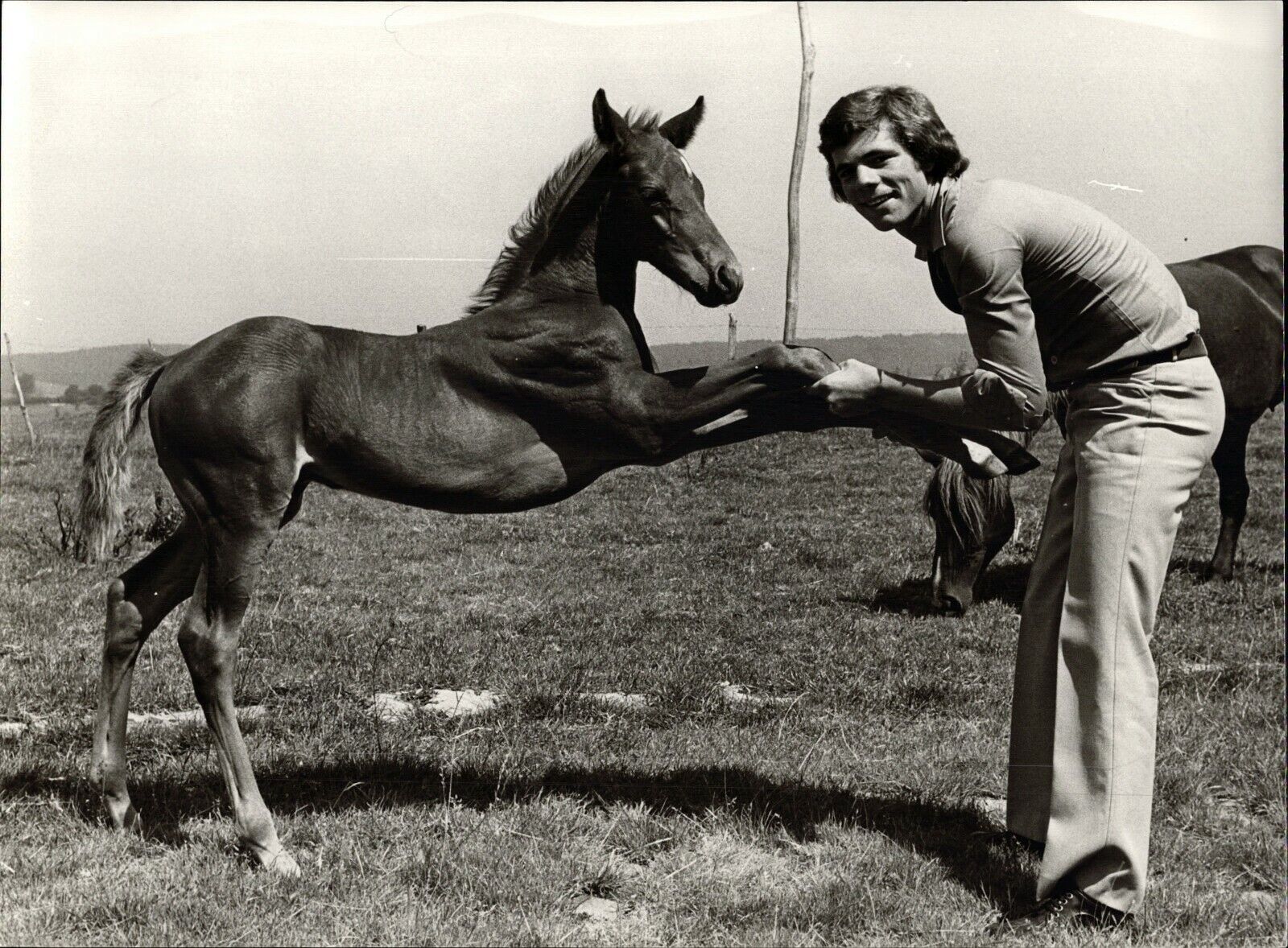 Heintje With Pferd - Vintage Press Photo Poster painting Norbert Unfried (U-6717