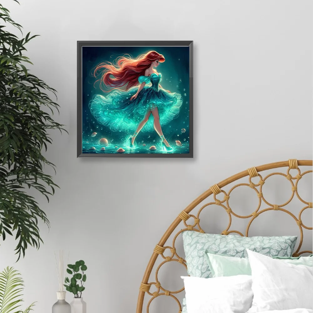 Diamond Painting - Full Round Drill - Princess Ariel(Canvas|40*40cm)