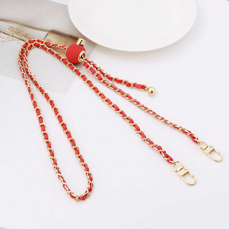 5 Pieces Alloy Solid Color Bag Chain Bag Straps