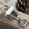 Titanium Alloy Luban Lock Keychain Mountaineering Buckle