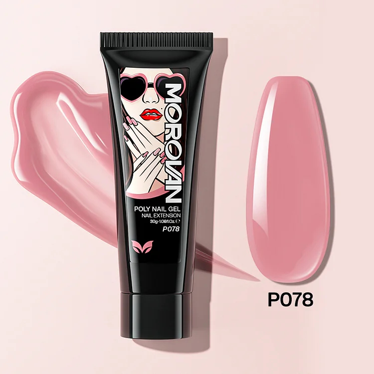 Soft Peony Pink Poly Nail Gel 30ml