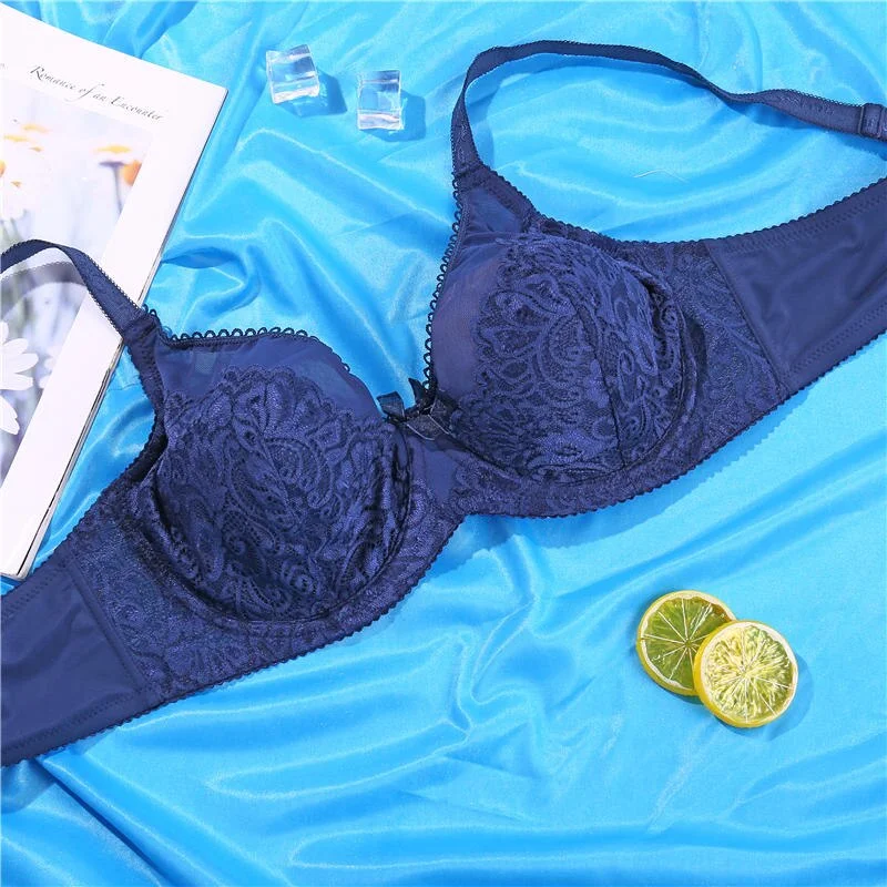 Sexy Lace Floral Push Up Bras Women Underwear Female Bralette Comfortable Soft Brassiere Girls Femme Solid Color Lingerie