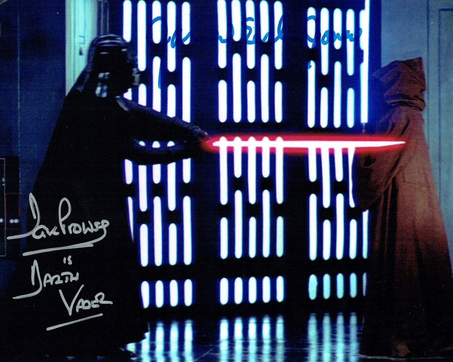 Dave PROWSE & James Earl JONES SIGNED Photo Poster painting 1 AFTAL COA Darth VADER Star Wars