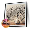 [Multi-Style]Fille au piano-Peinture Diamant Ronde Complète-40*40CM