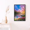Diamond Painting-DIY Full Round Drill Mountains Fields Flowers(40*60CM)